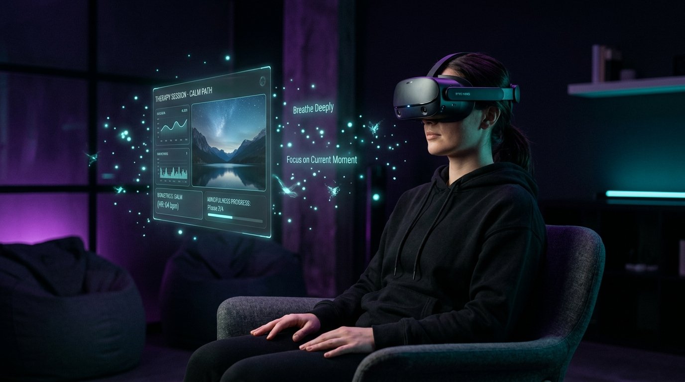 Realidade Virtual Terapêutica - Treino de regulação emocional e imersão controlada
